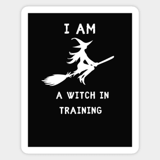 I am a witch in training Sticker